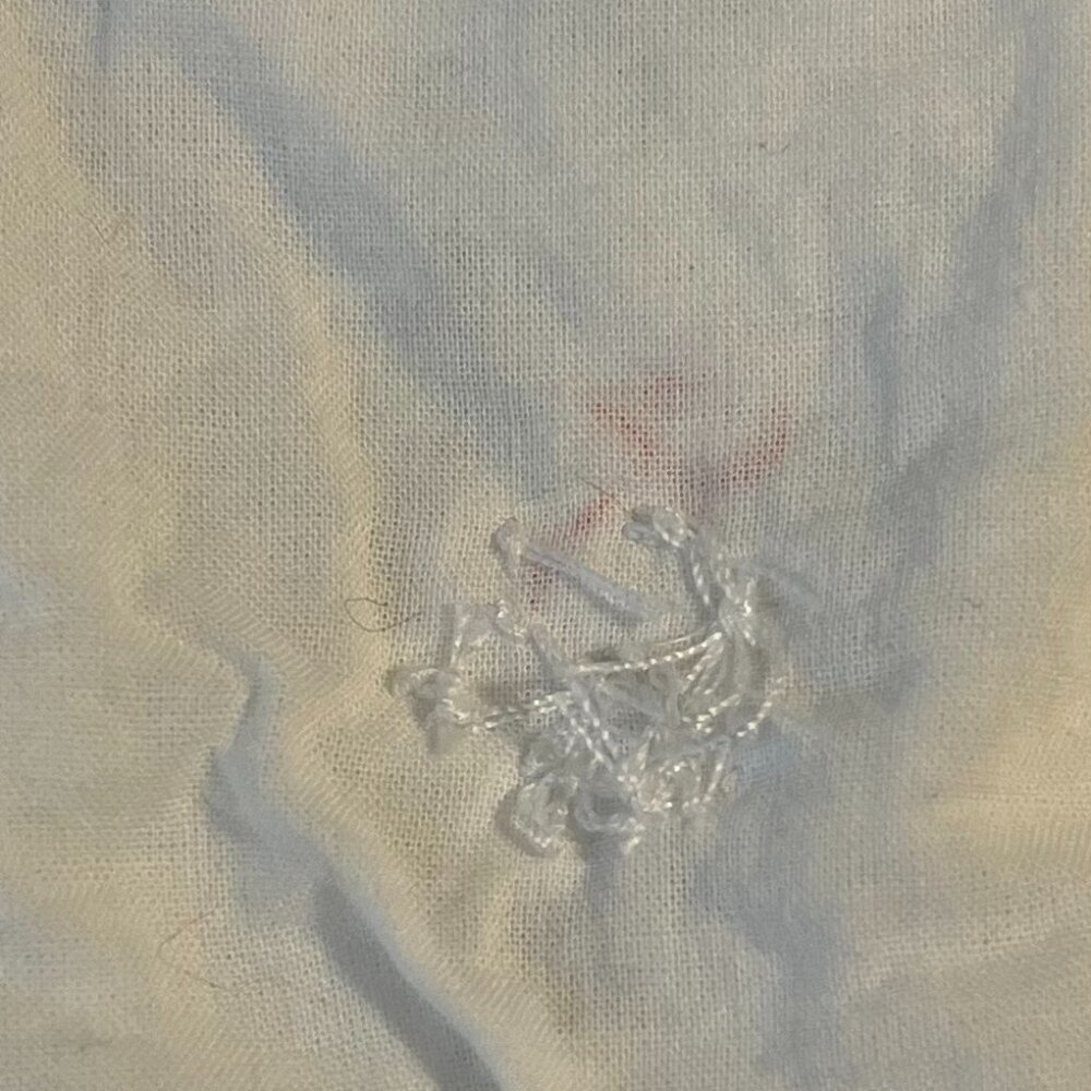 Delicate All-white Ruffled Cotton Top - Picture 9 of 9